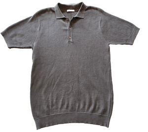 Rye 51 Textile Distillery Luxury Knit Polo Shirt Mens M Peru